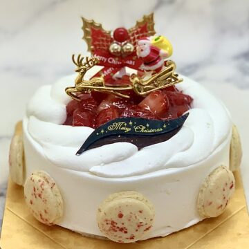 菊川市ケーキ屋 パティスリーアンベリー クリスマスケーキ イチゴ生デコレーション